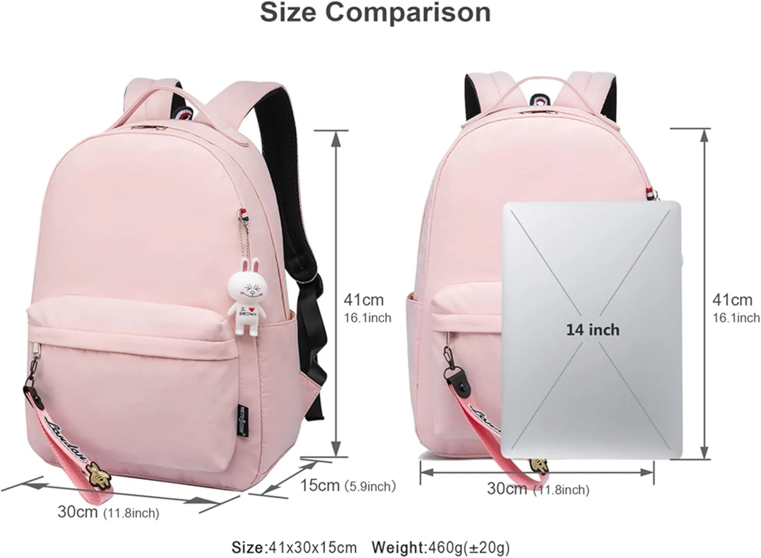 Monster High Classic Backpack Water Proof Large Laptop Bag Casual Sturdy Travel Knapsack(One Size)