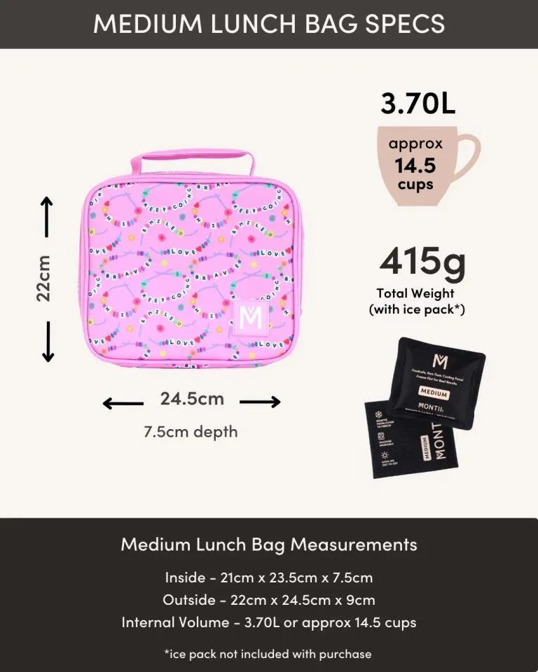 MontiiCo medium insulated lunch bag - sea shine
