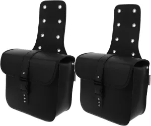 Motorcycle Saddlebags Pair Modified Side Bag Pu Material for Motorbike Easy to Use