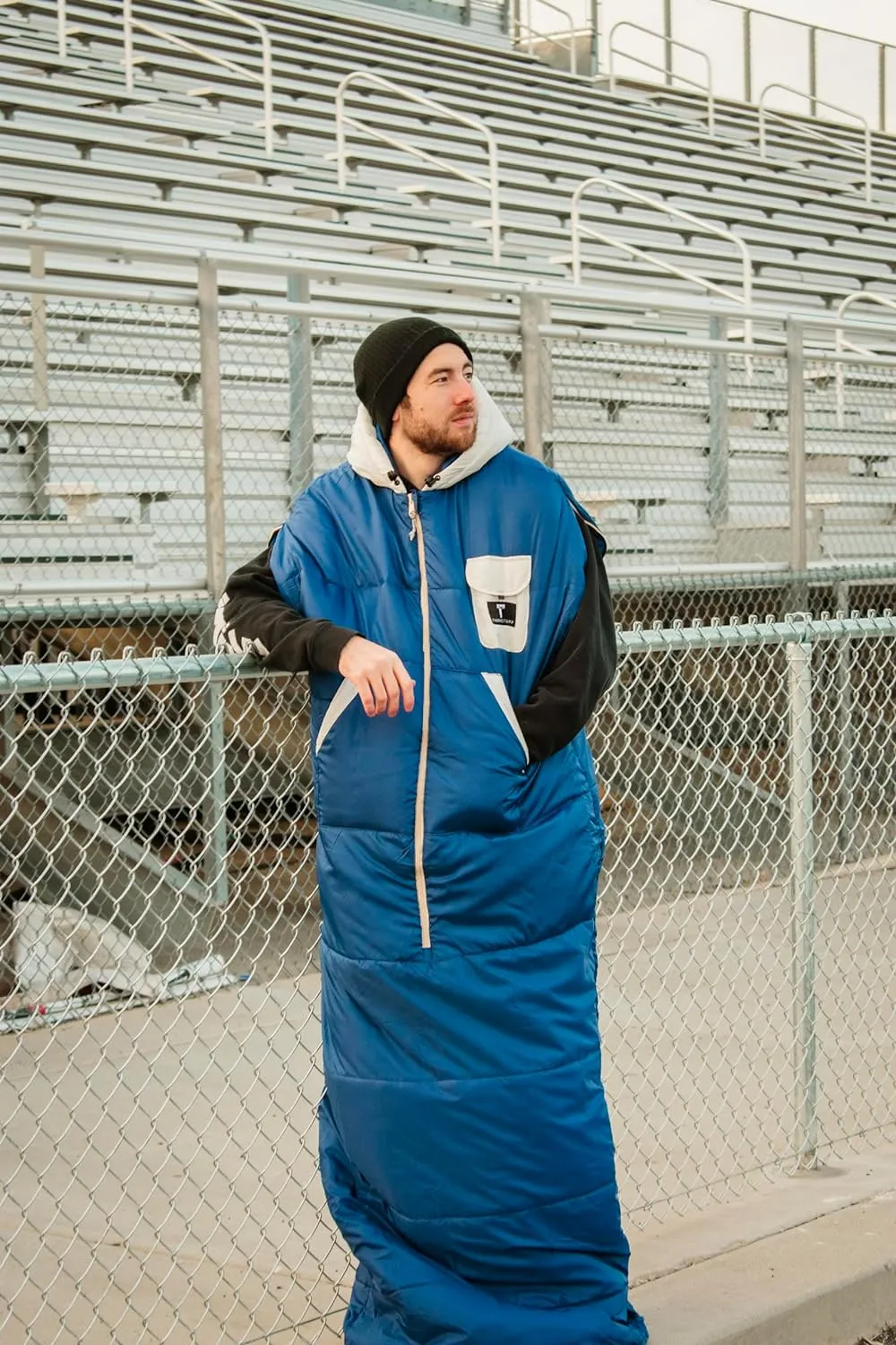Navy and White Wearable Sleeping Bag