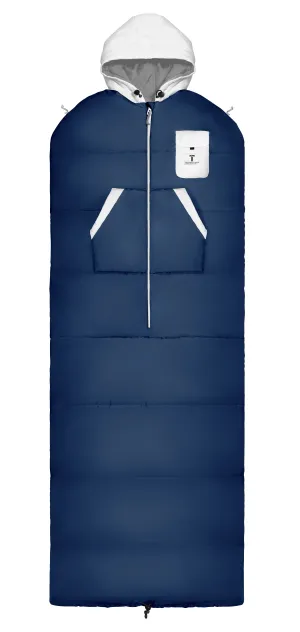 Navy and White Wearable Sleeping Bag
