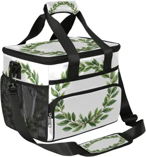 Nectar-Rich Flower Soft Sided Cooler Bag, 20 Cans Insulated Leak Proof Cooler Bag with Hard Bottom Vibrant Flower Portable Lightweight Cooler Picnic Cooler Lunch Tote Bag for Travel Camping