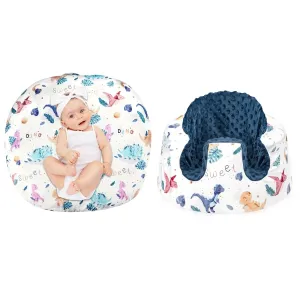Newborn Lounger Cover and Baby Seat Cover Compatible with Bumbo Seat, Cute Dinosaur