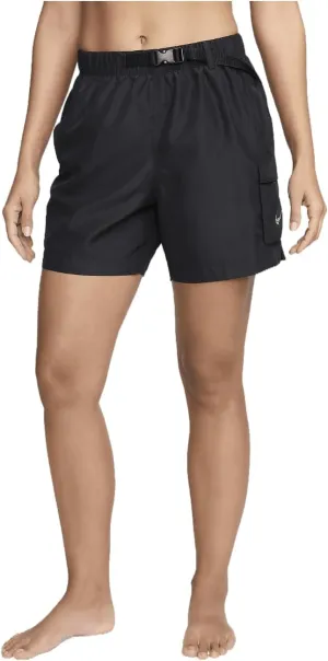 Nike Swim Voyage Women's Cover-Up Shorts (Black, NESSE321-001) Size Large