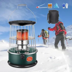 No Electric Kerosene Stove Mobile Emergency Heating Stove 6L Large Capacity Grill Stove for Outdoor Camping/Hiking/Picnic (Color : Dark Green)