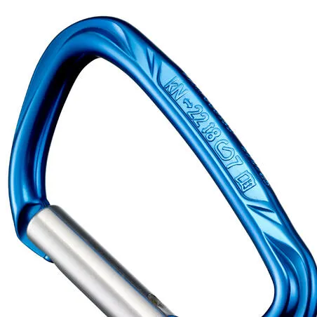 Non-locking carabiner - rocky m - blue