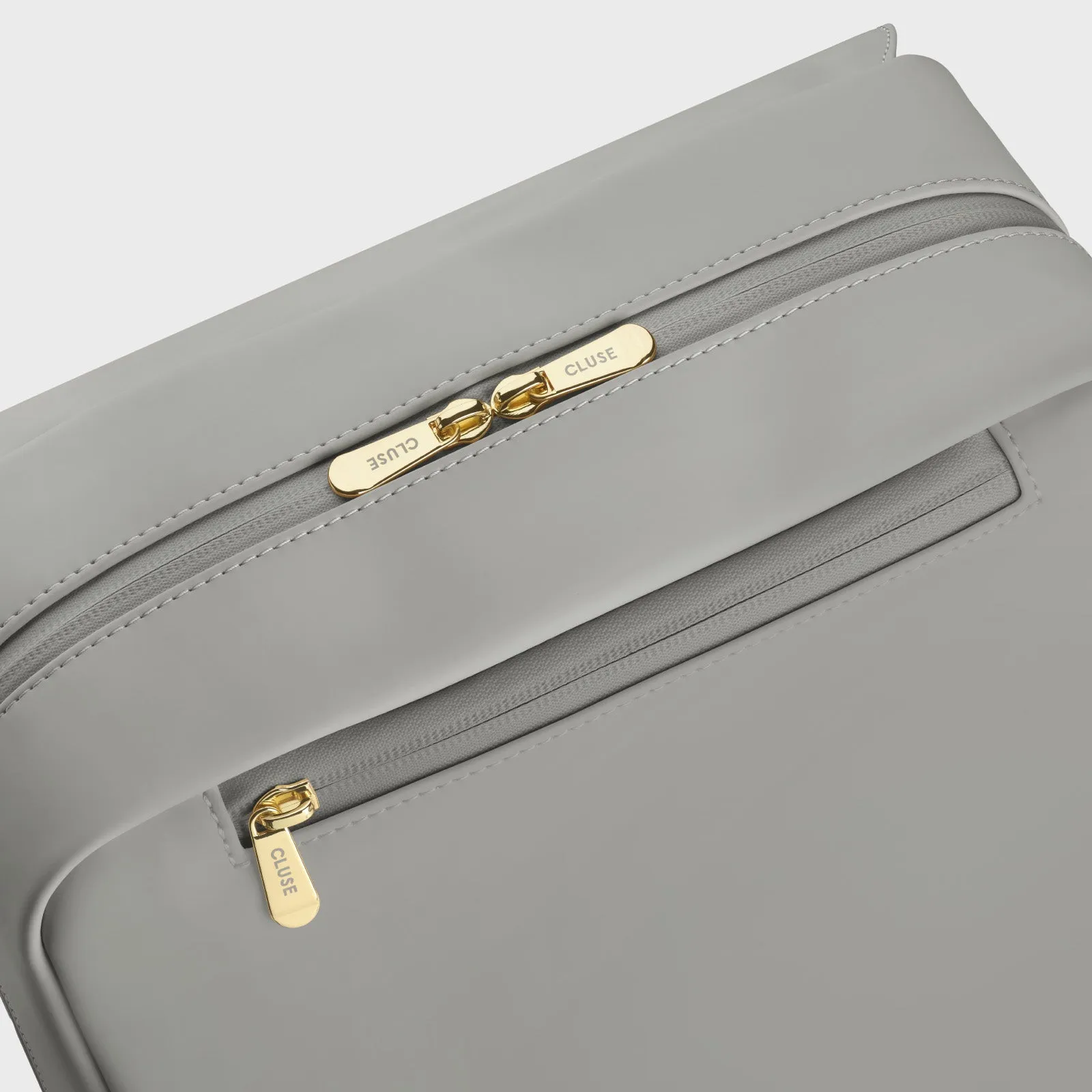 Nuitée Backpack, Light Grey, Gold Colour