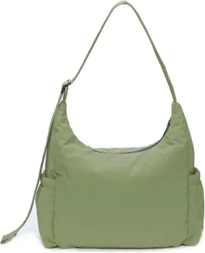 Nylon Hobo Crossbody Bags Lightweight Shoulder Bag Casual Work Travel Handbags 2025 Trendy with Adjustable Quilted Strap