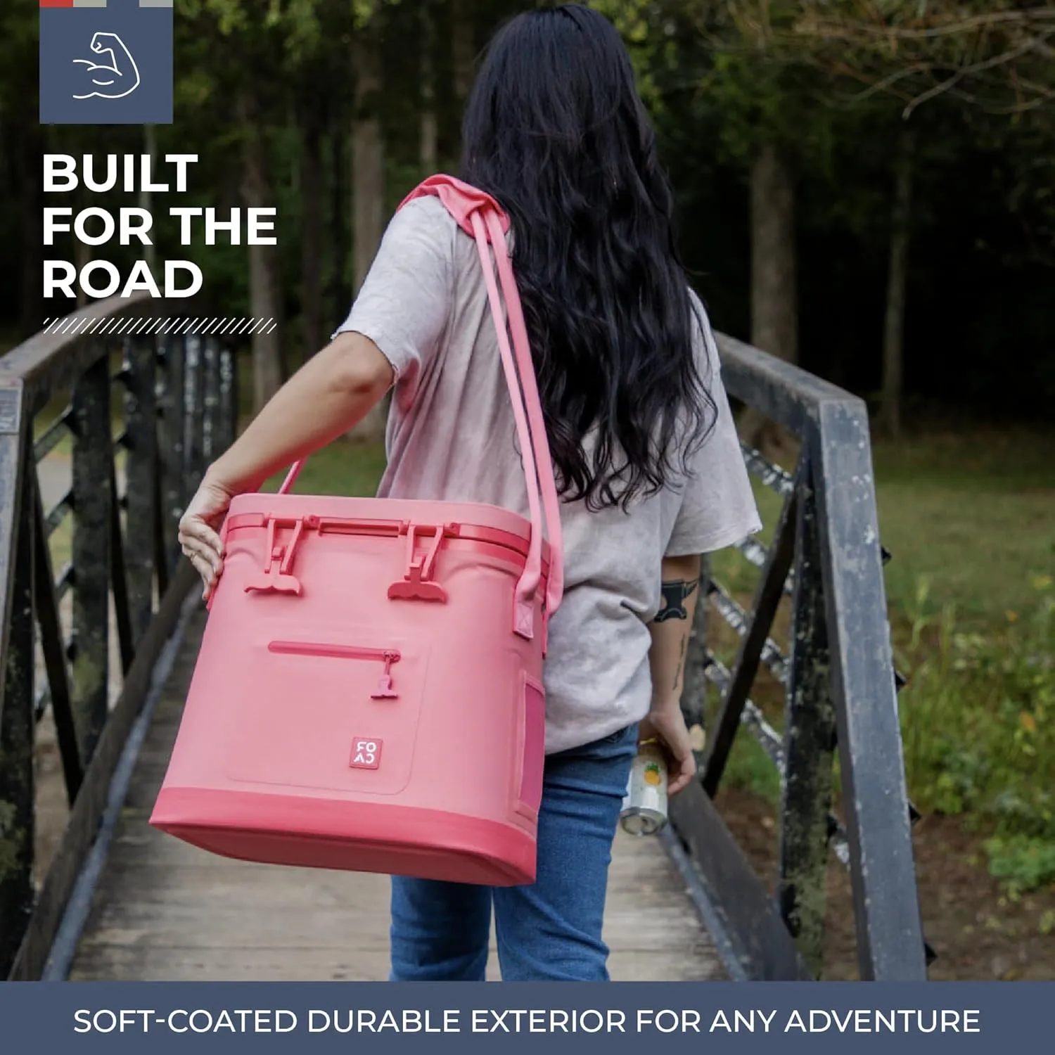 ORCA Wander Tote Cooler | Temperature Insulated Bag Keeps Drinks Ice Cold All Day, Perfect for Beach, Park, Hikes, Picnics & More