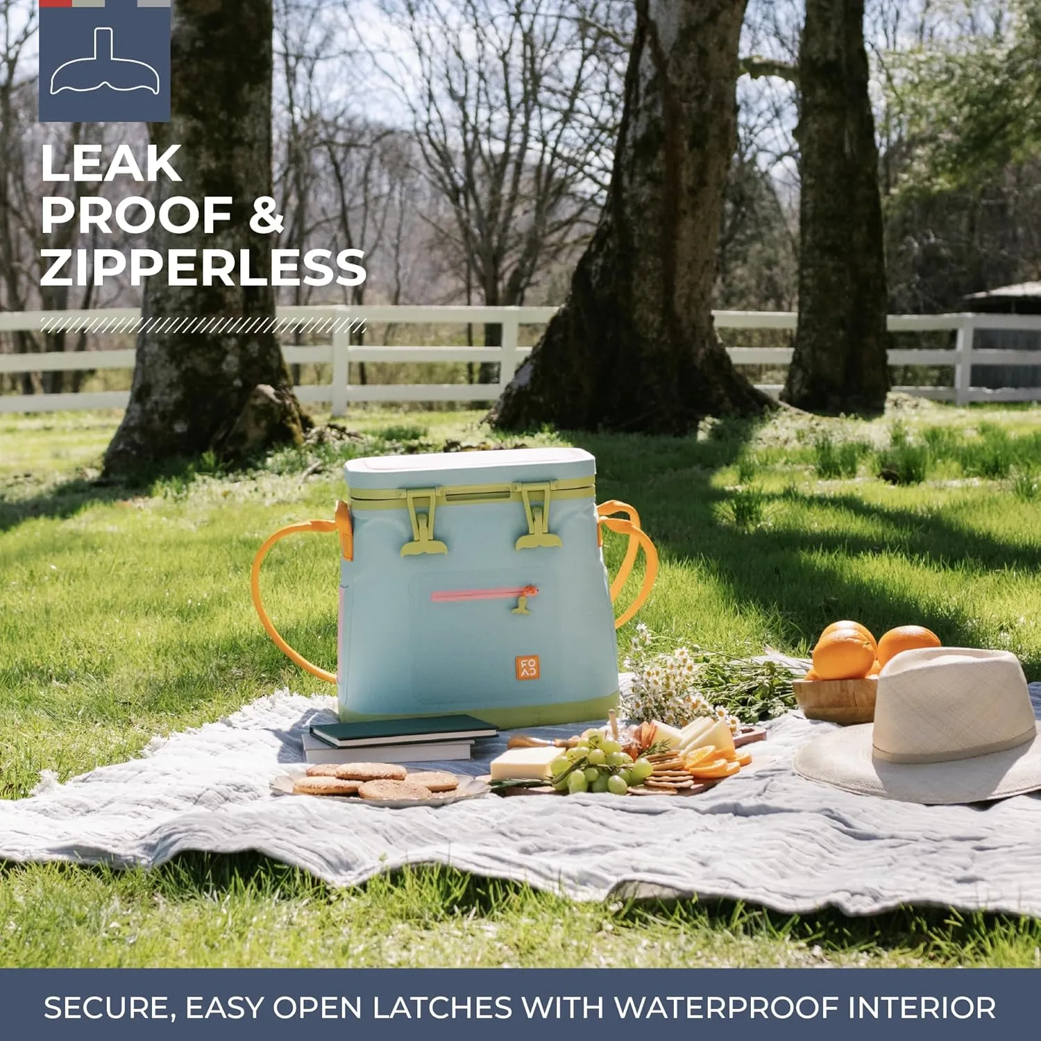 ORCA Wander Tote Cooler | Temperature Insulated Bag Keeps Drinks Ice Cold All Day, Perfect for Beach, Park, Hikes, Picnics & More