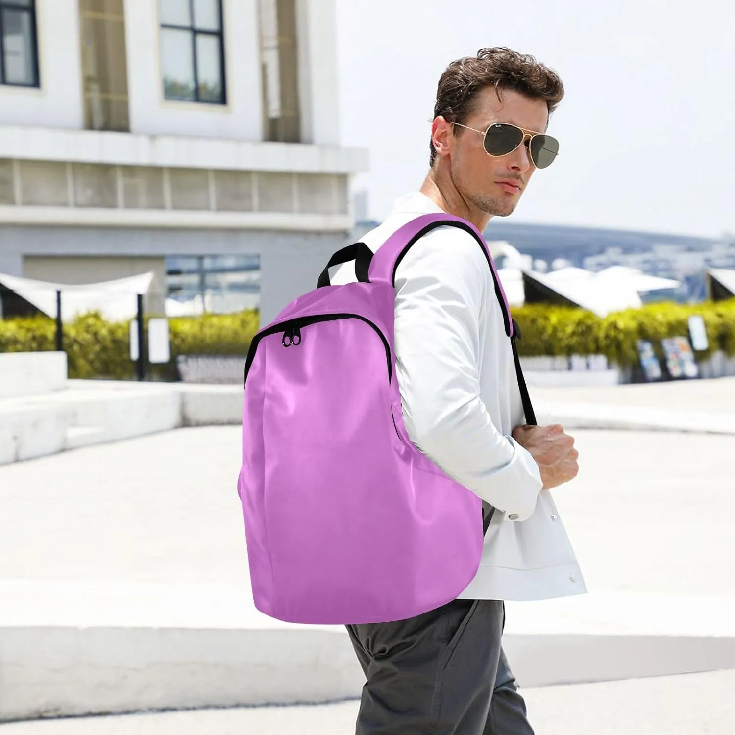 Orchid Laptop Backpack for Women Men 25L Casual Hiking Daypack Bag Travel Backpack for 15.6 inch Laptop Orchid
