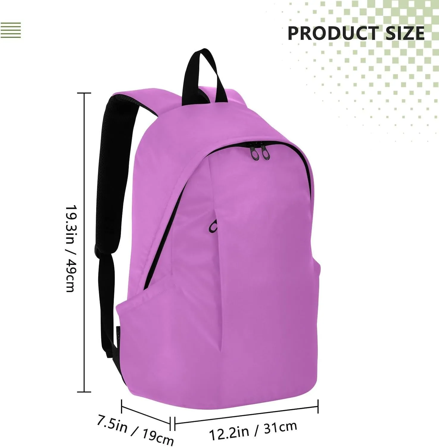 Orchid Laptop Backpack for Women Men 25L Casual Hiking Daypack Bag Travel Backpack for 15.6 inch Laptop Orchid