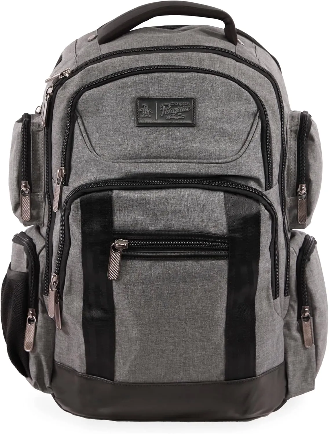 ORIGINAL PENGUIN Backpack, Grey Crosshatch, 19"