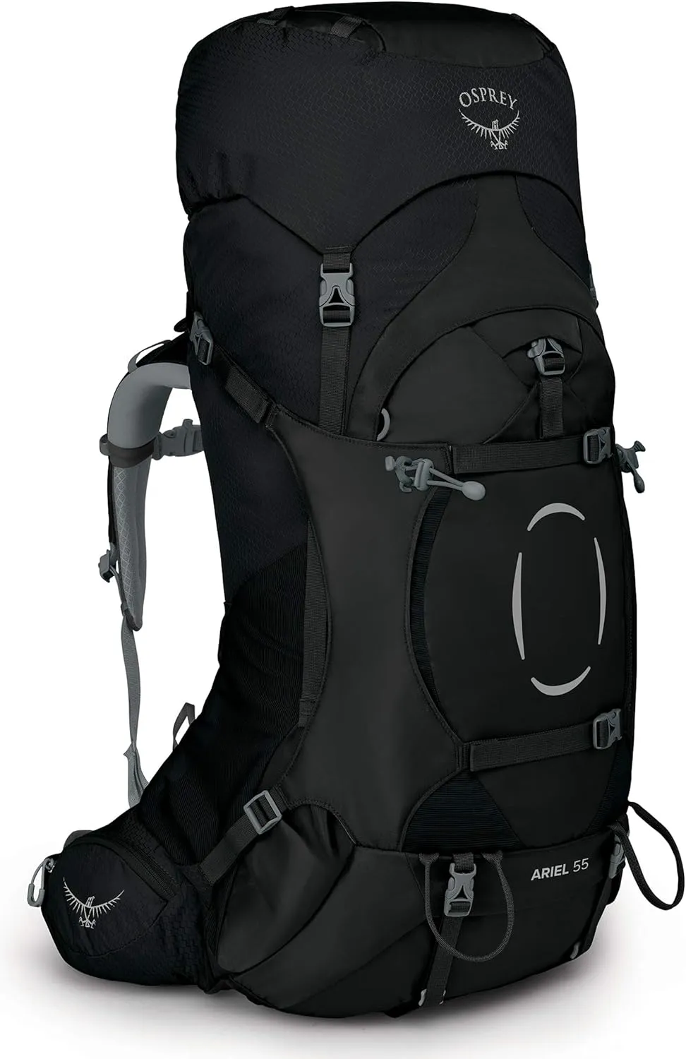 Osprey Ariel 55L Women's Backpacking Backpack, Black, WXS/S