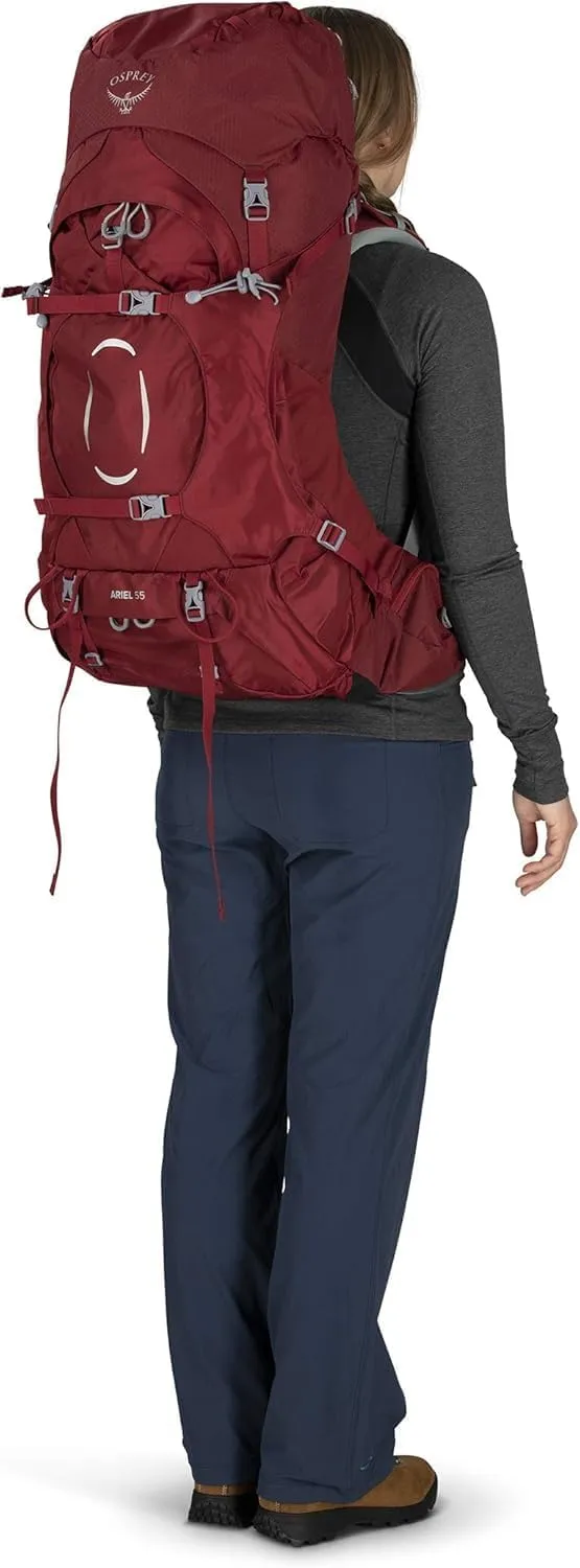 Osprey Ariel 55L Women's Backpacking Backpack, Ceramic Blue, WM/L