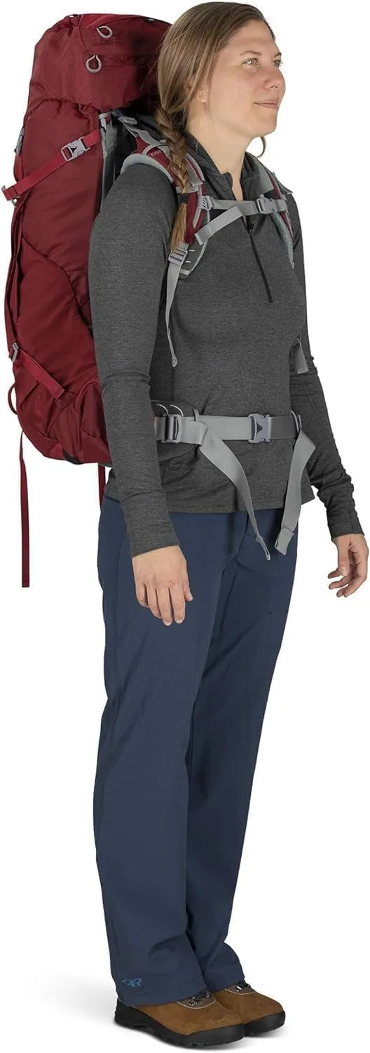 Osprey Ariel 55L Women's Backpacking Backpack, Ceramic Blue, WM/L