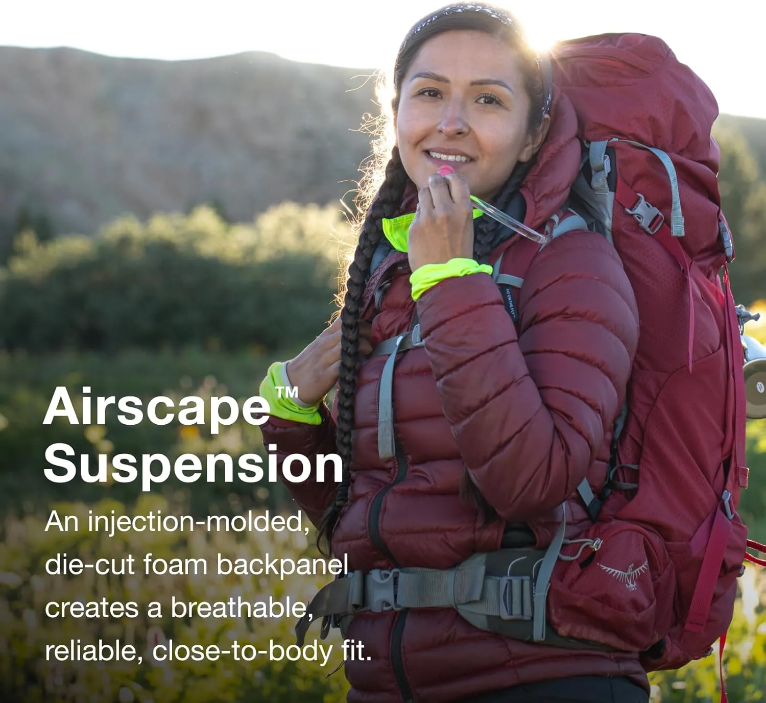 Osprey Ariel 55L Women's Backpacking Backpack, Ceramic Blue, WM/L