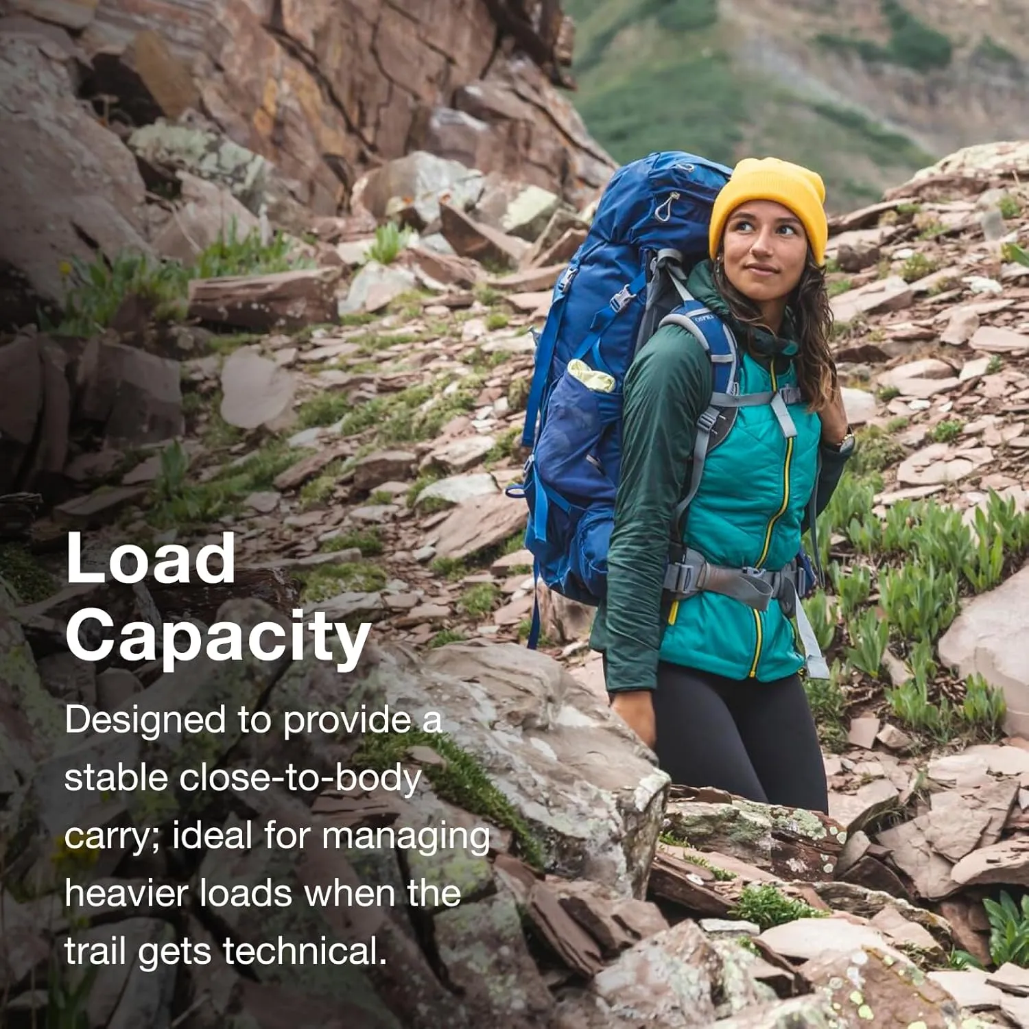 Osprey Ariel 55L Women's Backpacking Backpack, Ceramic Blue, WM/L