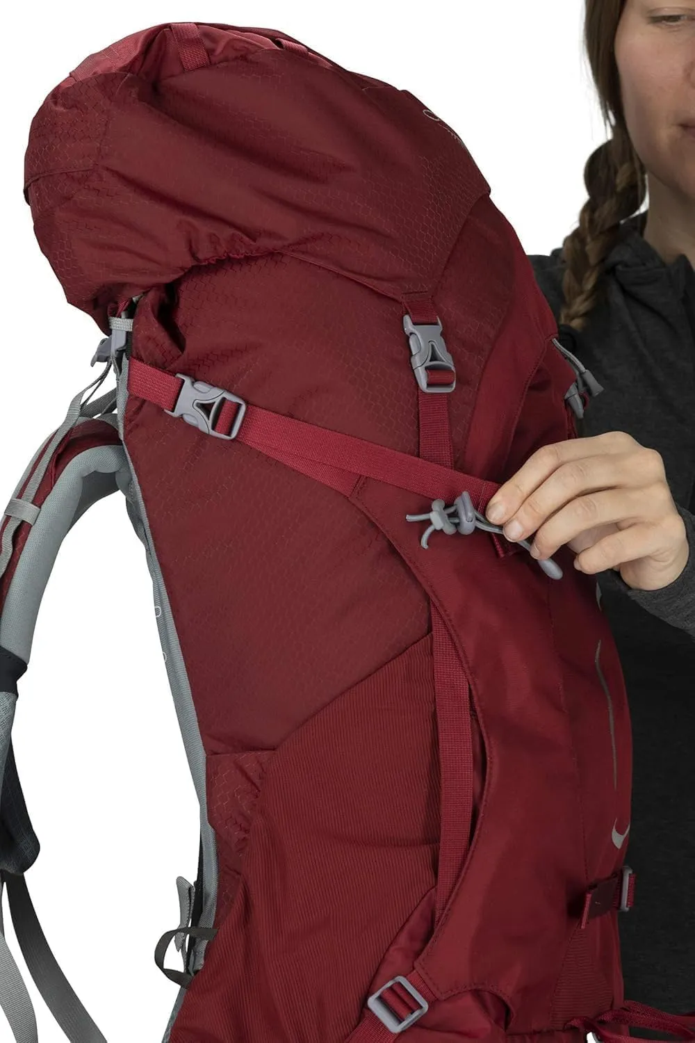 Osprey Ariel 55L Women's Backpacking Backpack, Ceramic Blue, WM/L