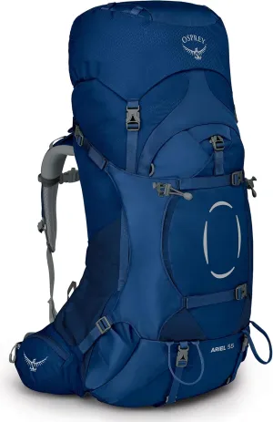 Osprey Ariel 55L Women's Backpacking Backpack, Ceramic Blue, WM/L