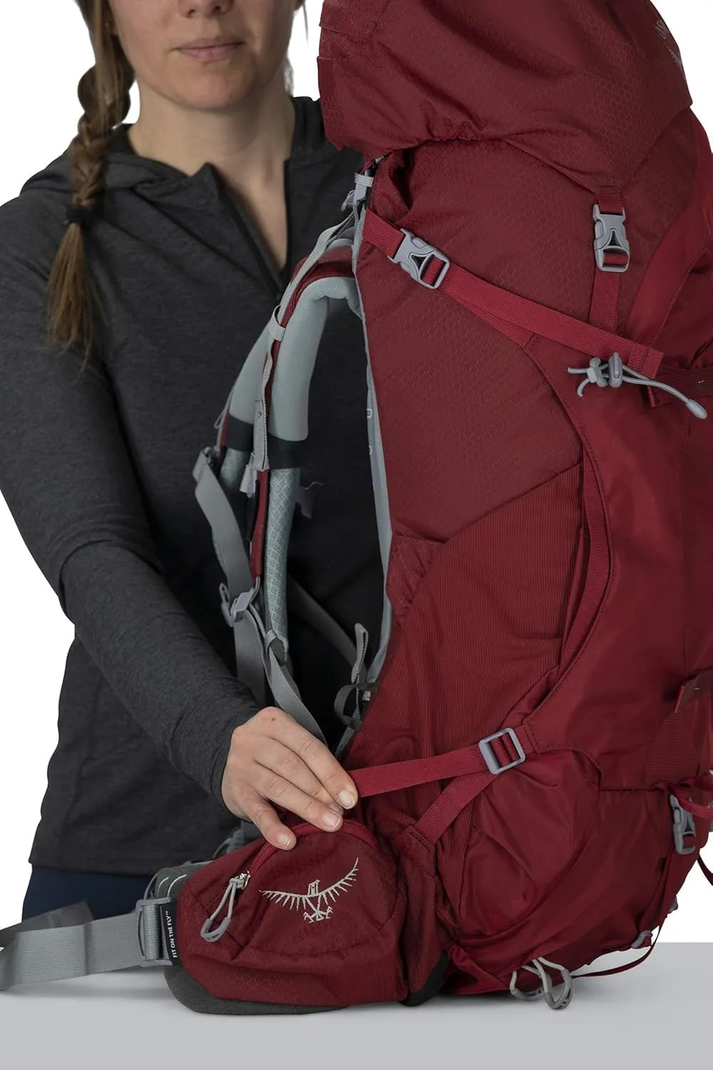 Osprey Ariel 55L Women's Backpacking Backpack, Ceramic Blue, WM/L