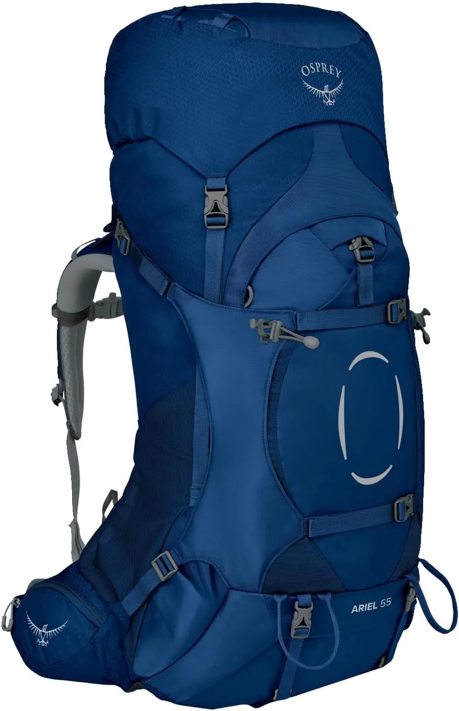 Osprey Ariel 55L Women's Backpacking Backpack, Ceramic Blue, WXS/S