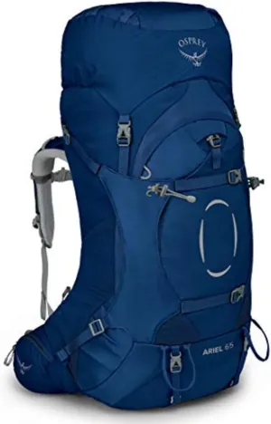 Osprey Ariel 65L Women's Backpacking Backpack, Ceramic Blue, WM/L