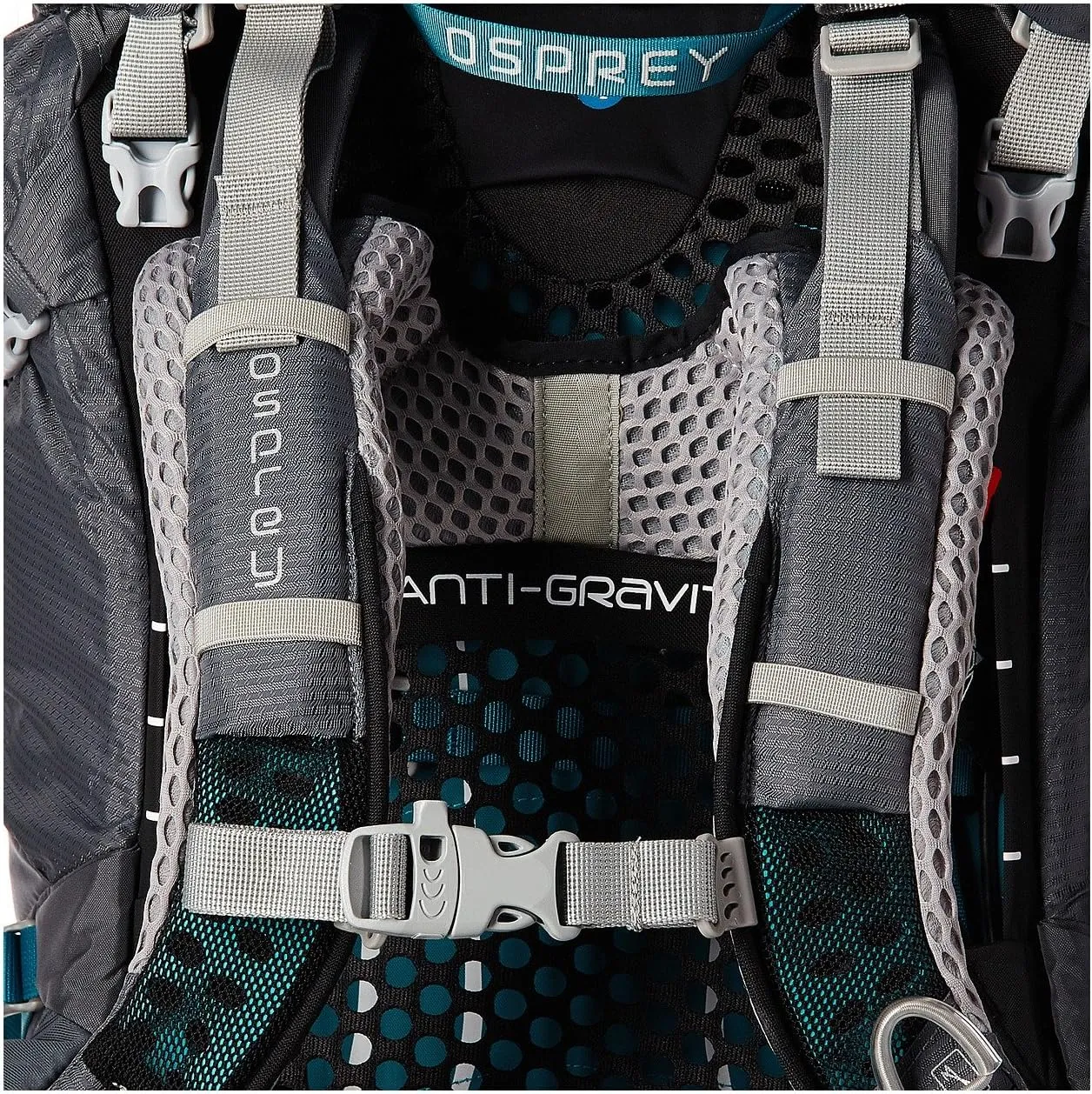 Osprey Aura AG 50L Women's Backpacking Backpack, Vestal Grey, X-Small