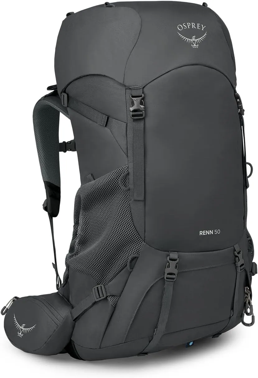 Osprey Renn 50L Women's Backpacking Backpack, Dark Charcoal/Gray Wolf