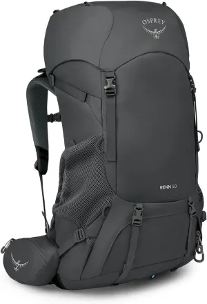 Osprey Renn 50L Women's Backpacking Backpack, Dark Charcoal/Gray Wolf