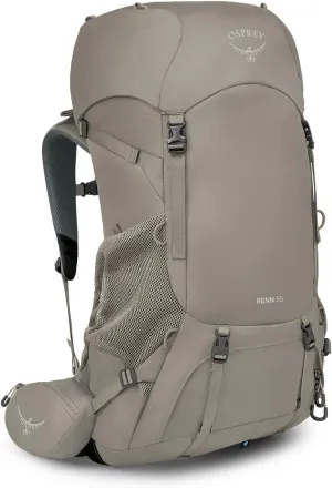 Osprey Renn 50L Women's Backpacking Backpack, Pediment Grey/Linen Tan