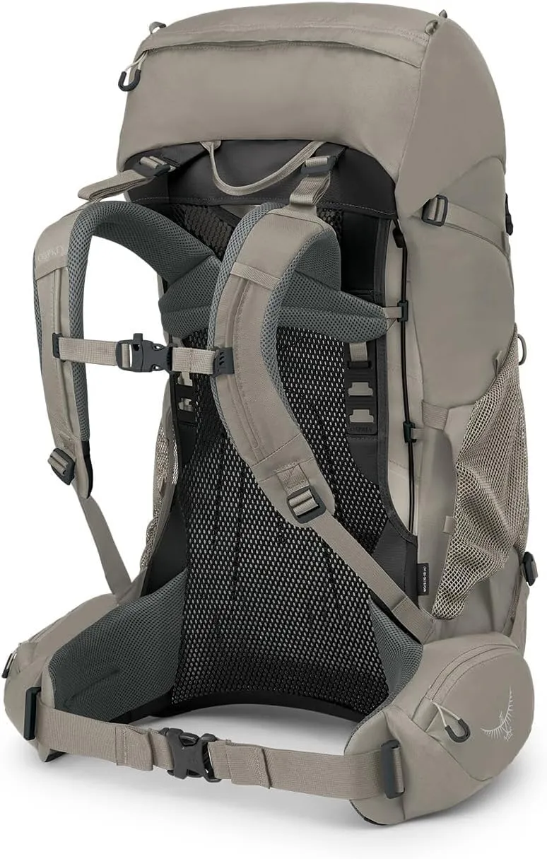 Osprey Renn 50L Women's Backpacking Backpack, Pediment Grey/Linen Tan