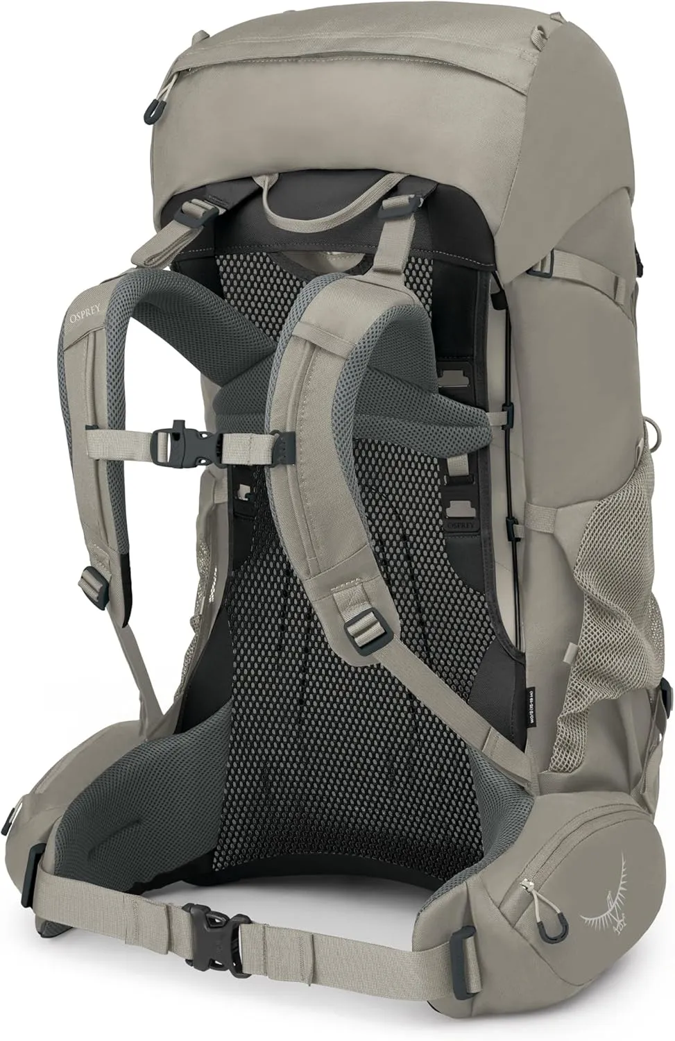 Osprey Renn 65L Women's Backpacking Backpack, Pediment Grey/Linen Tan