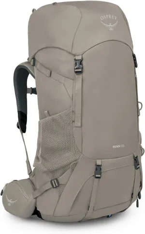 Osprey Renn 65L Women's Backpacking Backpack, Pediment Grey/Linen Tan