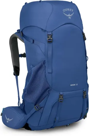 Osprey Rook 50L Men's Backpacking Backpack, Astology Blue/Blue Flame