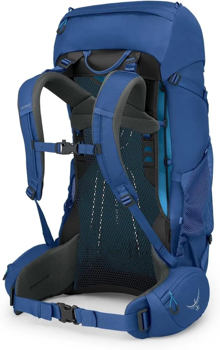 Osprey Rook 50L Men's Backpacking Backpack, Astology Blue/Blue Flame
