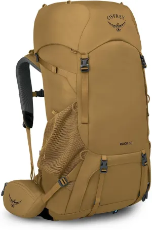 Osprey Rook 50L Men's Backpacking Backpack, Histosol Brown/Rhino Grey