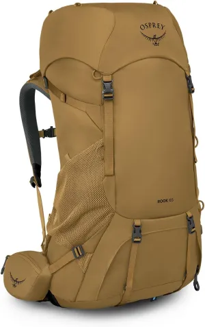Osprey Rook 65L Men's Backpacking Backpack, Histosol Brown/Rhino Grey, Extended Fit