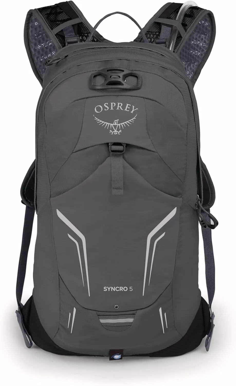 Osprey Syncro 5L Men's Hiking Backpack with Hydraulics Reservoir, Coal Grey