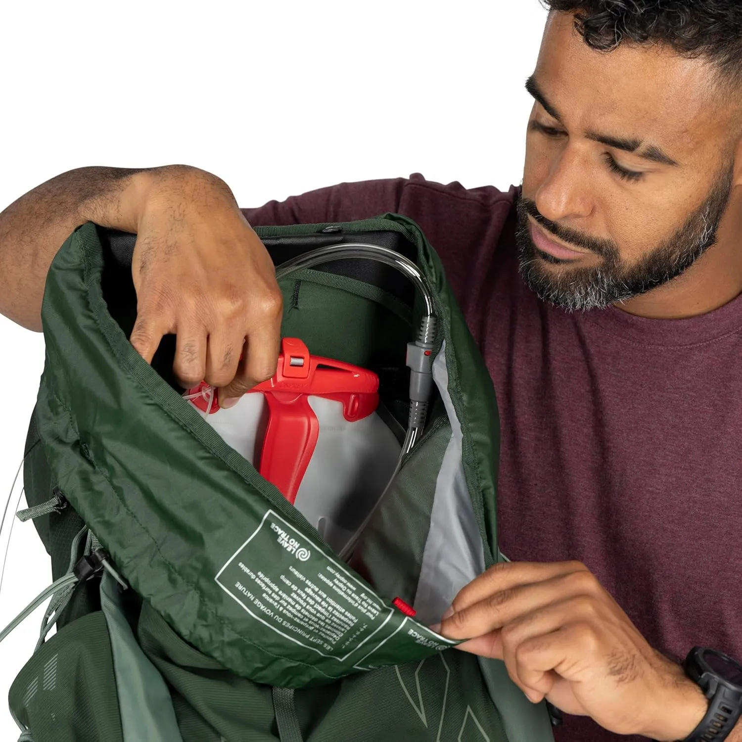 Osprey Talon 44L Men's Lightweight Hiking Backpack with Hipbelt, Black/Coal Grey, S/M