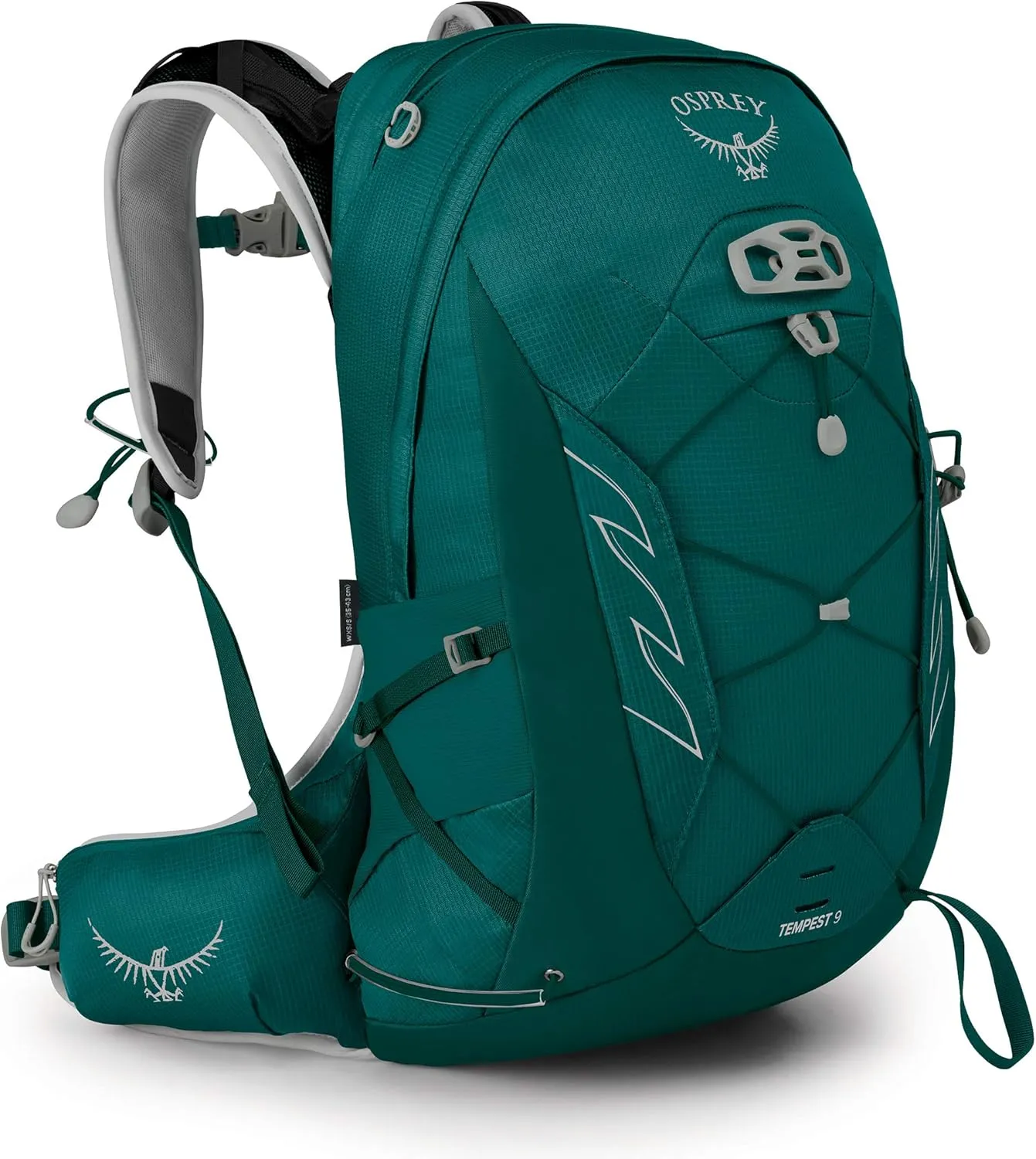 Osprey Tempest 9L Women's Hiking Backpack with Hipbelt, Jasper Green, WM/L