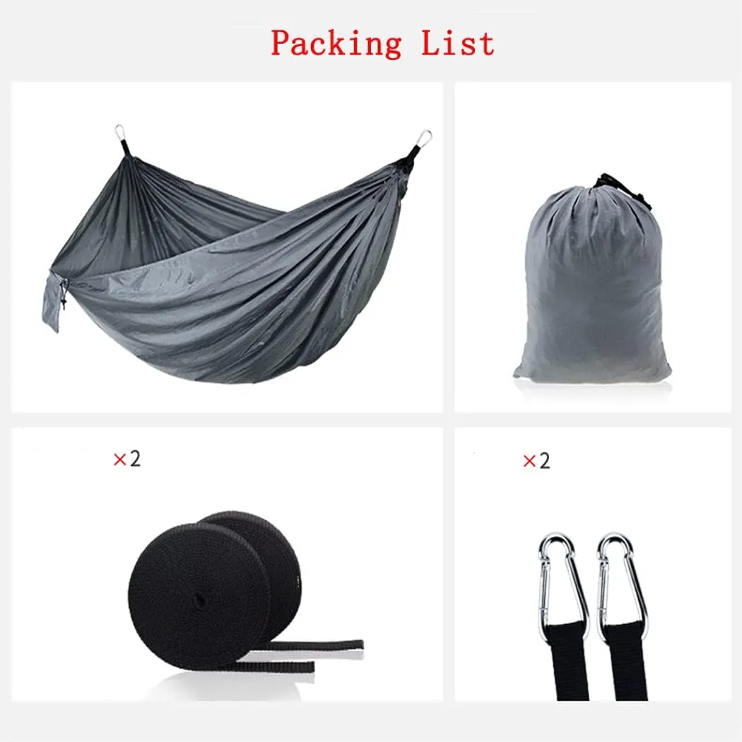 Outdoor Camping Hammock - Travel Hammock with 2 Tree Straps - Portable Backpacking Hammock for Adventure Hiking Travel-Max Load of 800lbs Gift #4