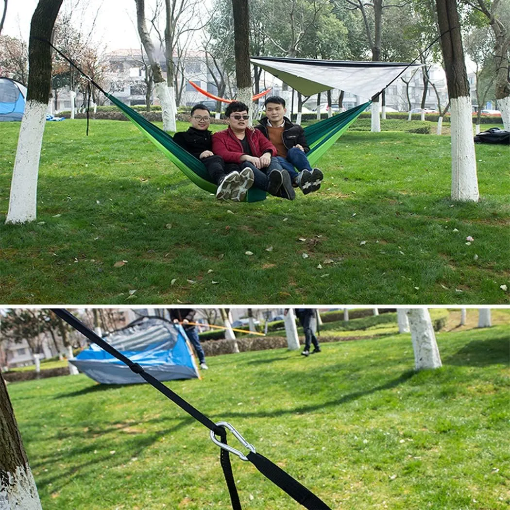 Outdoor Camping Hammock - Travel Hammock with 2 Tree Straps - Portable Backpacking Hammock for Adventure Hiking Travel-Max Load of 800lbs Gift #4