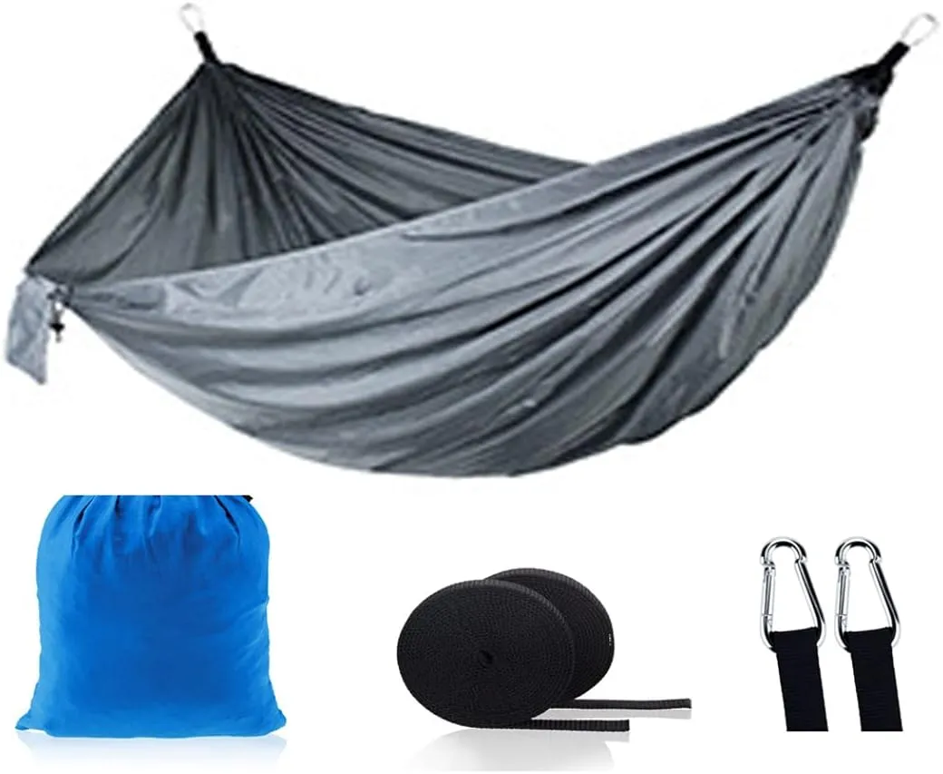 Outdoor Camping Hammock - Travel Hammock with 2 Tree Straps - Portable Backpacking Hammock for Adventure Hiking Travel-Max Load of 800lbs Gift #4