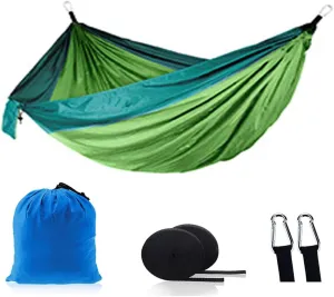 Outdoor Camping Hammock - Travel Hammock with 2 Tree Straps - Portable Backpacking Hammock for Adventure Hiking Travel-Max Load of 800lbs Gift #5