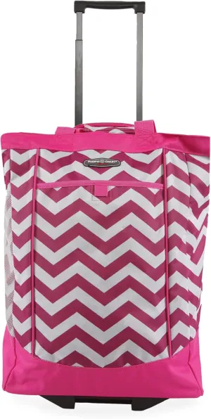 Pacific Coast Signature Large Rolling Shopper Tote Bag