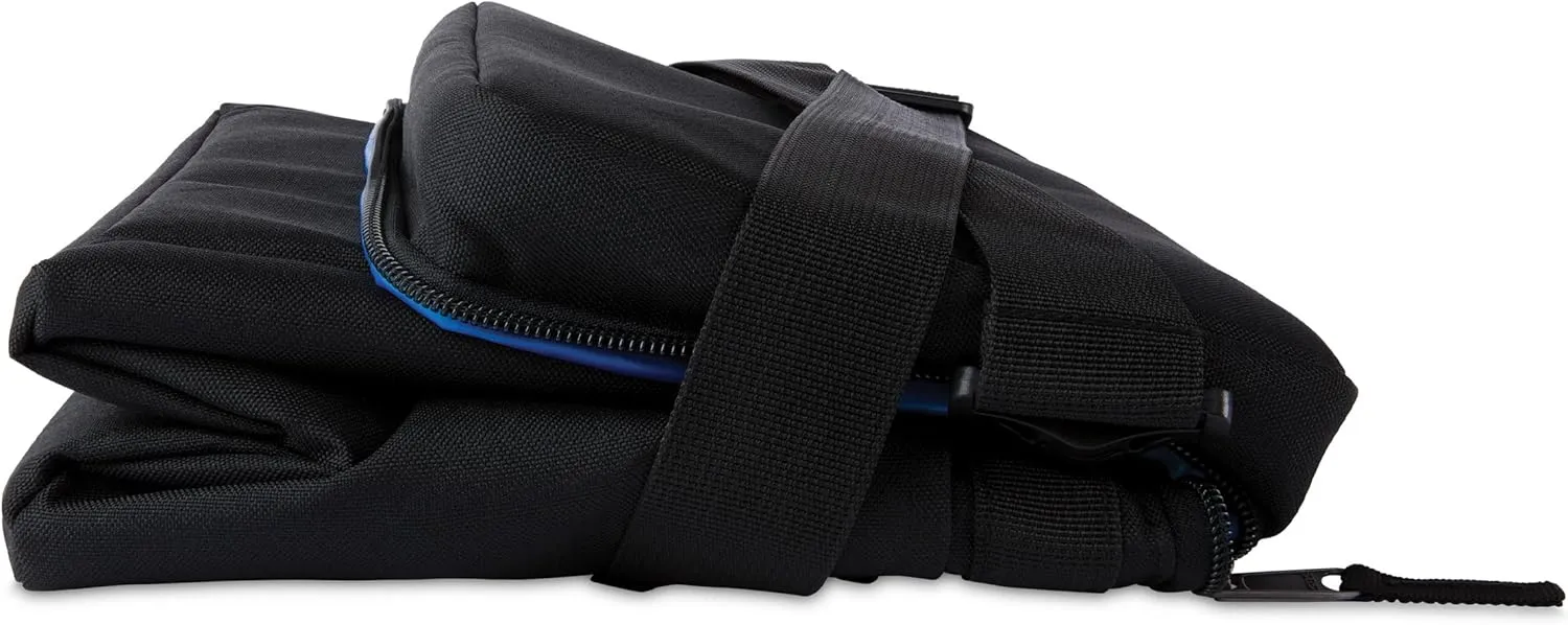 PackIt Freezable Newport Cooler, Collapsible, Reusable, Built with ECOFREEZE Technology, Wide Top Opening, Double Zip Closure, with Adjustable & Removable Shoulder Straps for Easy Carrying