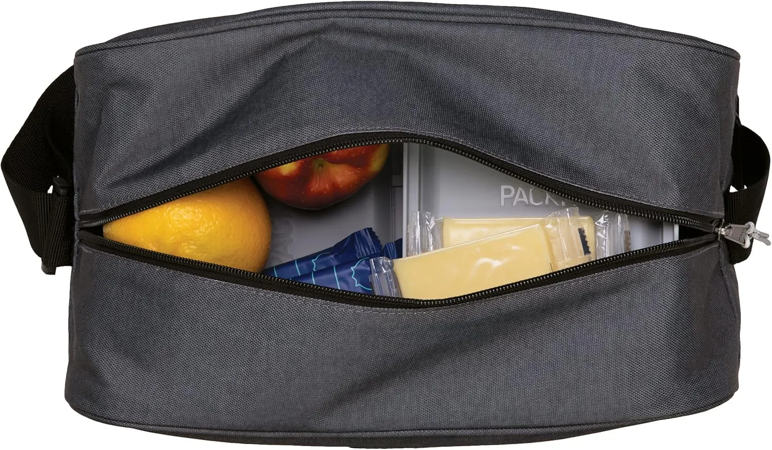 PackIt Freezable Zuma Can Cooler, Built with EcoFreeze Technology, Collapsible, Reusable, Zip Closure with Adjustable Shoulder Strap, Fits 15, 12 Oz Cans