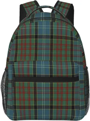 Paisley District Tartan Waterproof Backbag, Compact Sports Bag- Durable Unisex Backpack For Cycling, Gym & Beach
