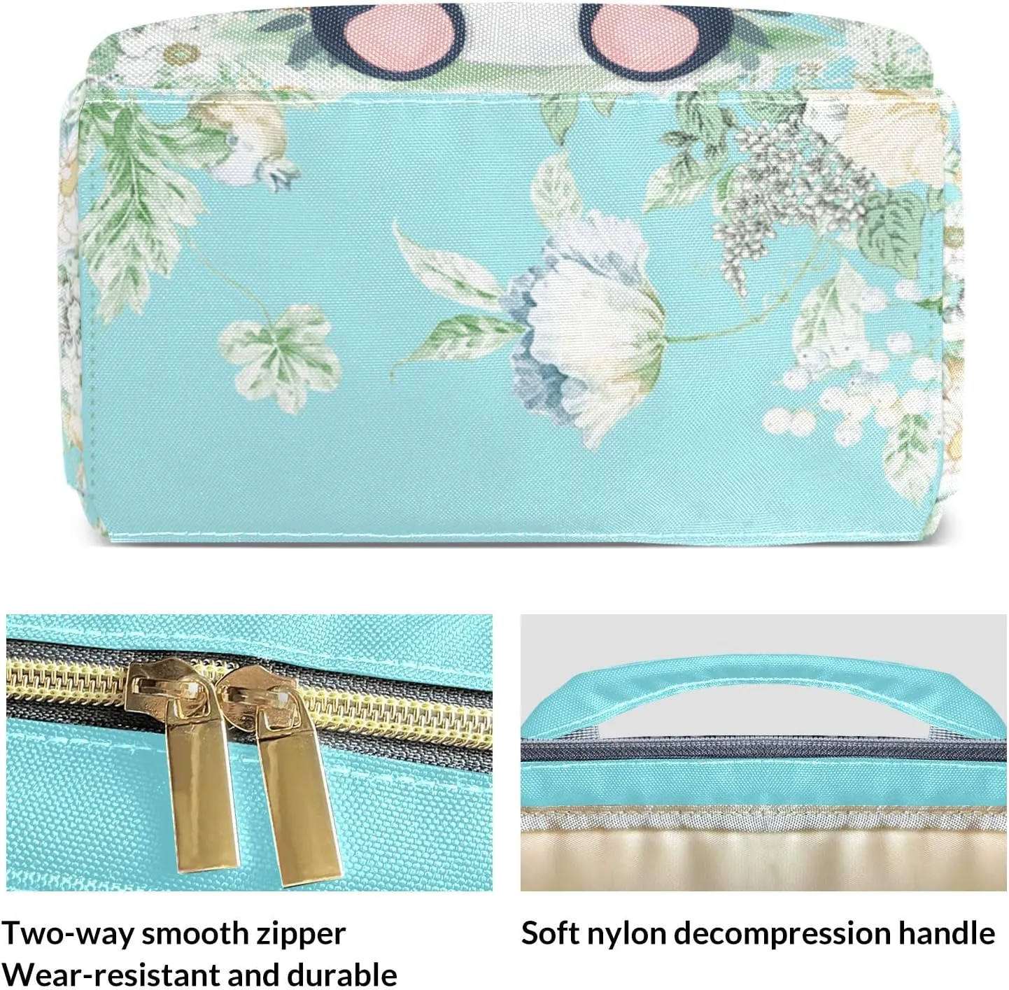 Panda Flower Diaper Bags Custom Mummy Backpack with Name Tote Bag Backpacks Presents